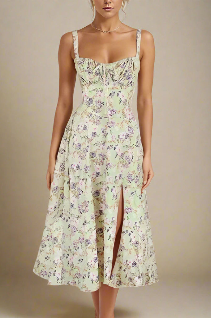 Shop  green dress - Perfect for special occasions | Taylor Day Midi Dress - Olive Green