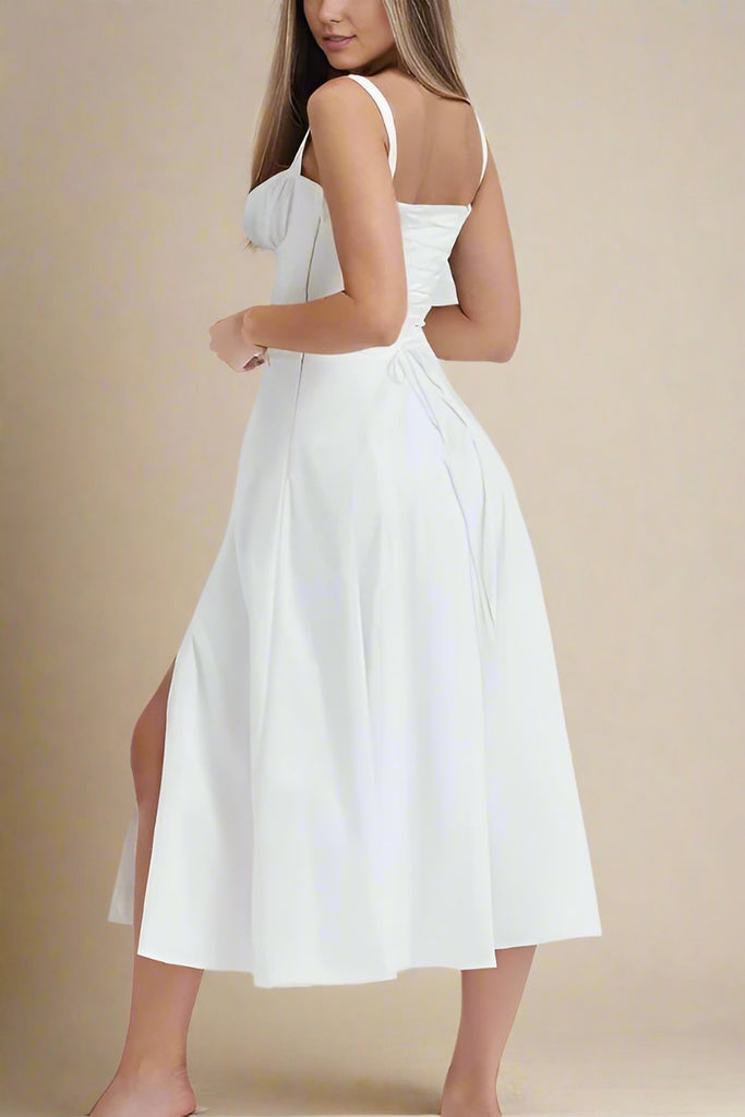 Shop  white dress - Perfect for special occasions | Taylor Day Midi Dress - White Pearl