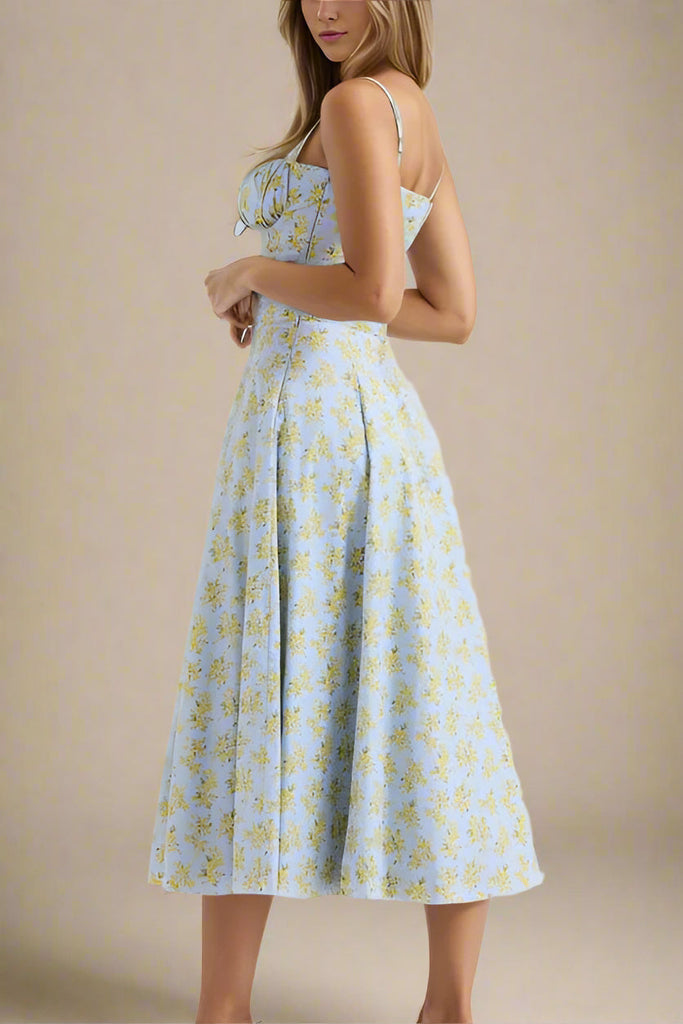 Taylor Day Midi Dress - Sky Blue - Stylish blue dress for special occasions | Buy Online