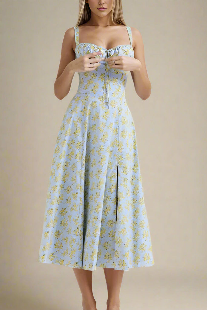 Stylish blue dress | Taylor Day Midi Dress - Sky Blue - Ideal for special occasions