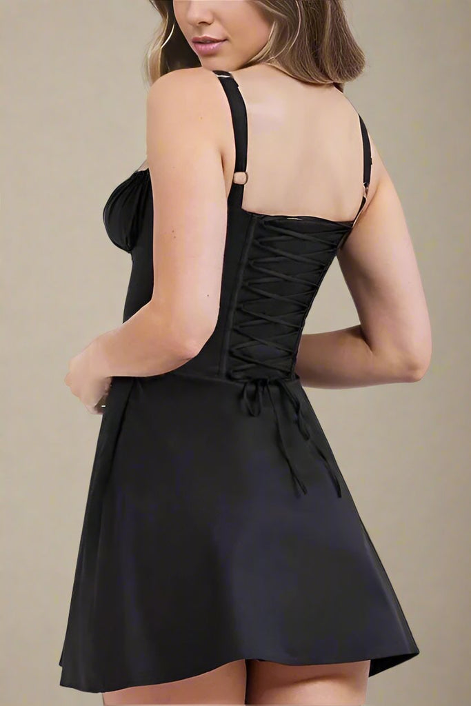 Stylish black dress | Taylor Day Mini Dress - Classic Black - Ideal for special occasions