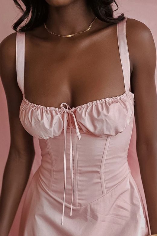 Taylor Day Mini Dress - Dusty Pink - Stylish pink dress for special occasions | Buy Online