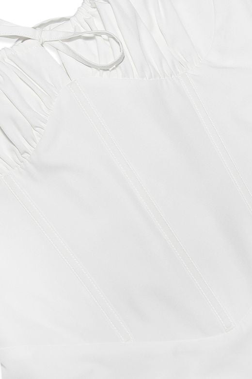 Taylor Day Mini Dress - White Pearl - Stylish white dress for special occasions | Buy Online