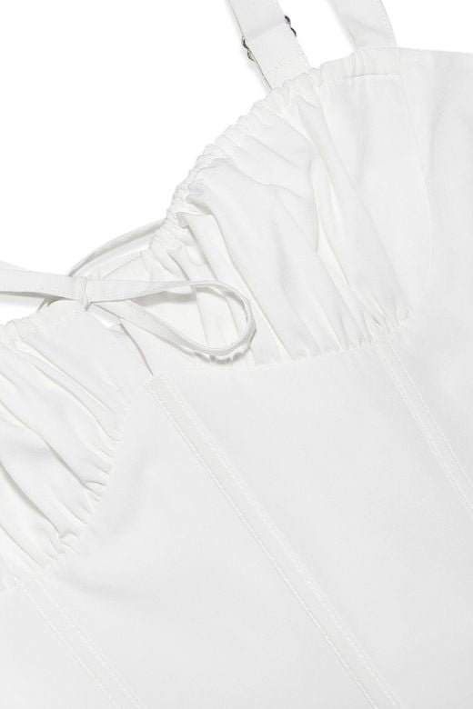 Taylor Day Mini Dress - White Pearl - Stylish white dress for special occasions | Buy Online