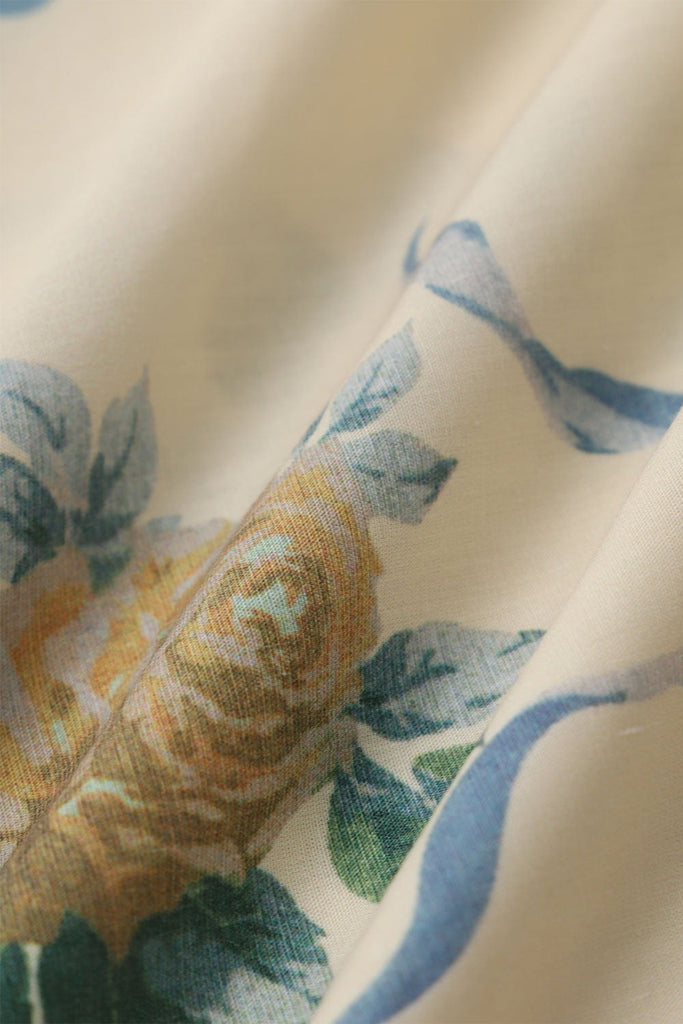 Shop  yellow dress - Perfect for special occasions | deirdre Floral Print Deep V Neck Midi Dress in yellow