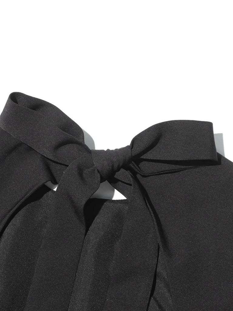 Stylish beautiful dress | Wren Bow Knot Backless Mini Dress - Ideal for special occasions